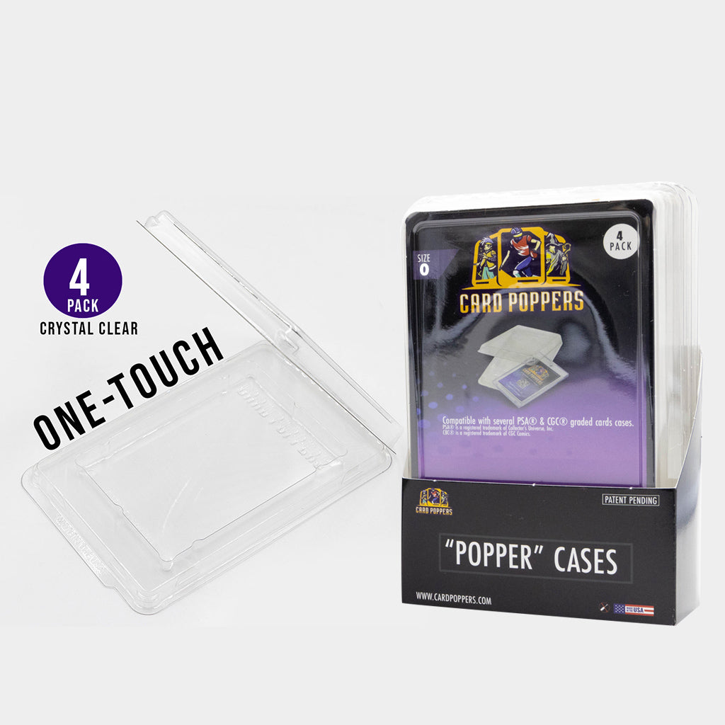 Versatile Popper Cases support One-Touch slabs, tailored for trading cards, Pokémon cards, and valued memorabilia. Seamlessly integrate with Cardpoppers display for a sleek, stylish showcase of your cherished collection.