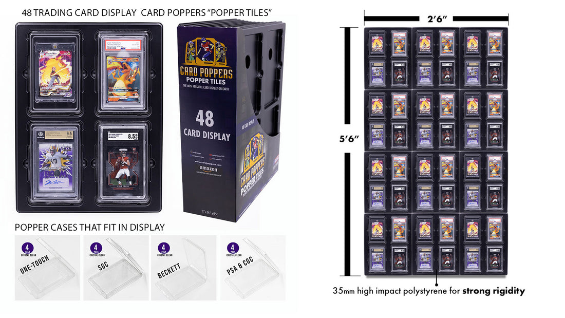 Revolutionize Your Card Display with Popper Tiles 48: The New All-in-One Card Display from Card Poppers