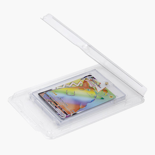 A One Touch Magnetic Card Holder immaculately fitting into a Popper Case, perfect for showcasing and protection.