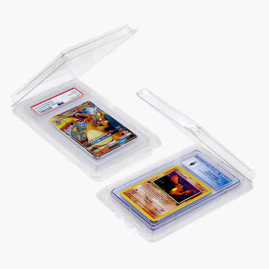 A PSA & CGC Graded Collectible Card beautifully presented in the protective Popper Case.