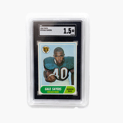 An SGC Graded Sports Card flawlessly secured in a sturdy Popper Display Case.
