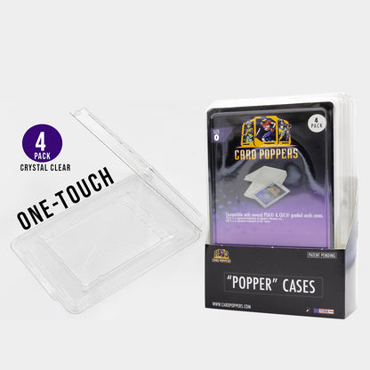Versatile Popper Cases support One-Touch slabs, tailored for trading cards, Pokémon cards, and valued memorabilia. Seamlessly integrate with Cardpoppers display for a sleek, stylish showcase of your cherished collection.